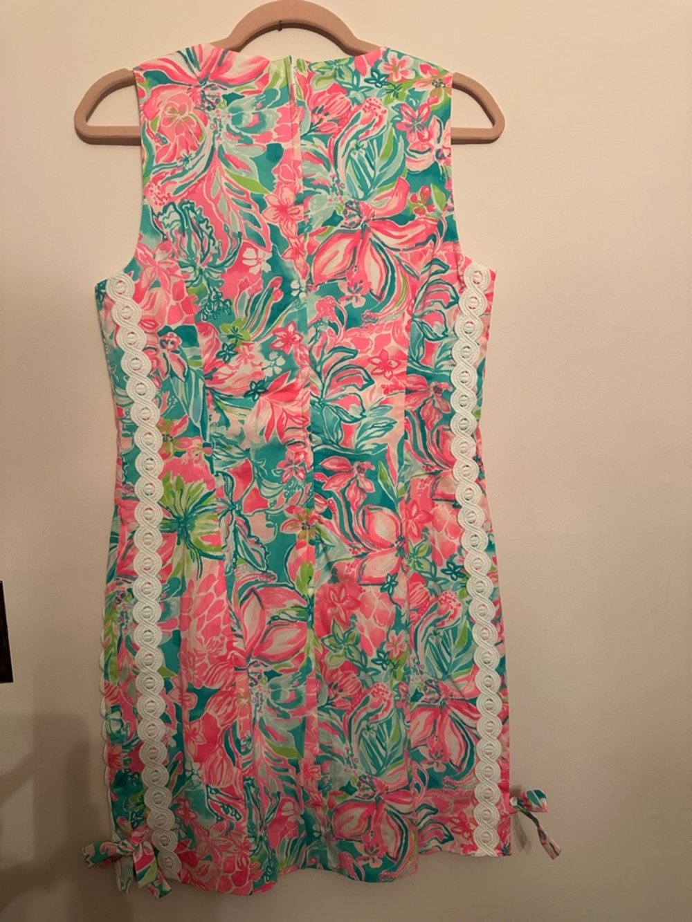 Lilly Pulitzer Pink & Teal Floral Shift Dress